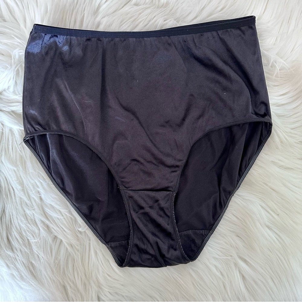 Vintage Hanes Rn15763 high waist Satin panties SZ 7
